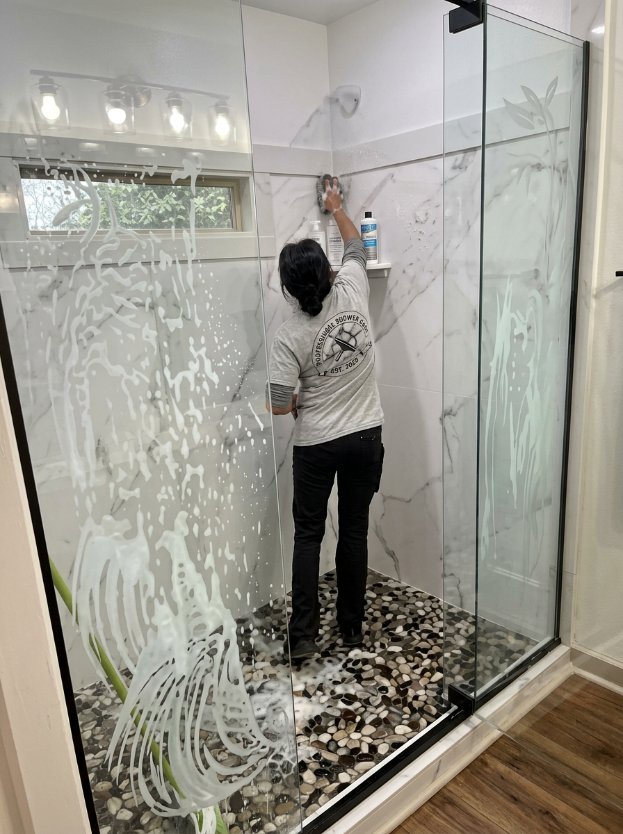 Professional shower and glass cleaning